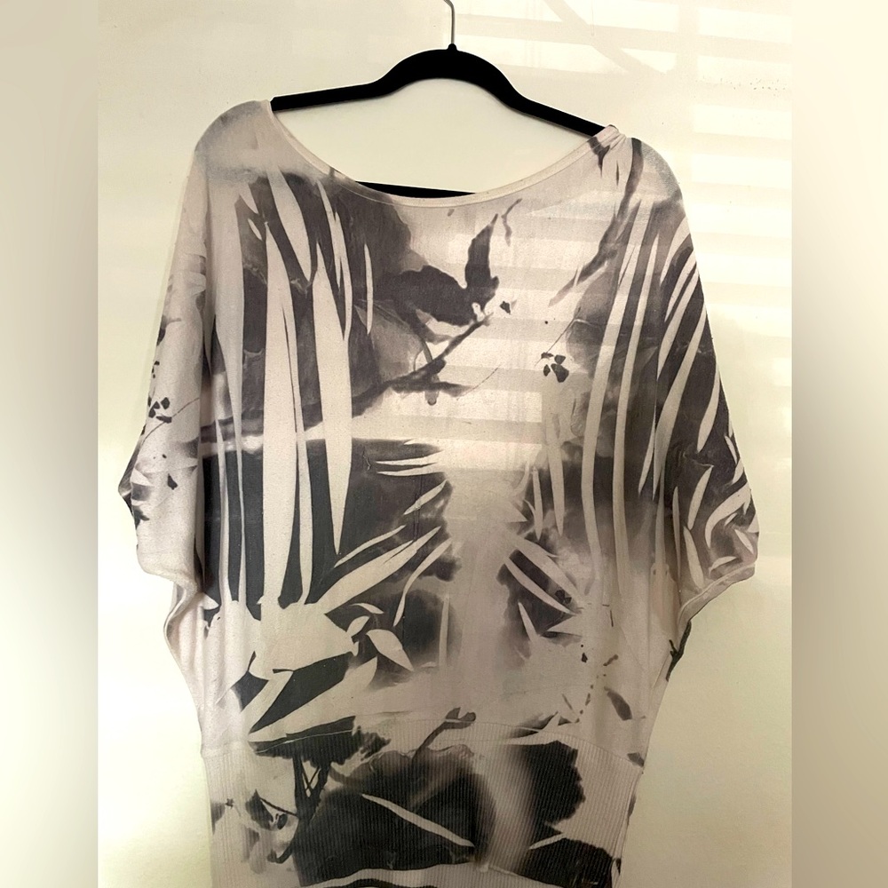 Patterned top.